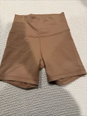 Tan High-Rise Women’s Bike Shorts in Taupe